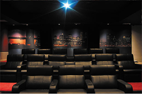 Home theater room